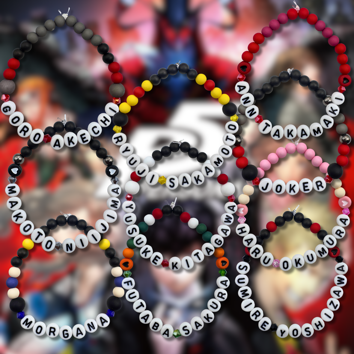 Persona 5 Friendship Bracelets