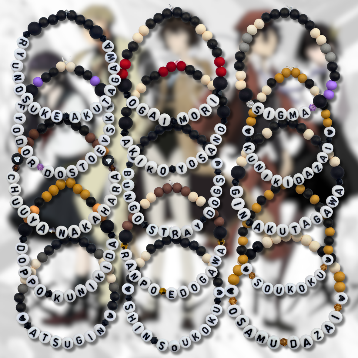 Bungo Stray Dogs Friendship Bracelets