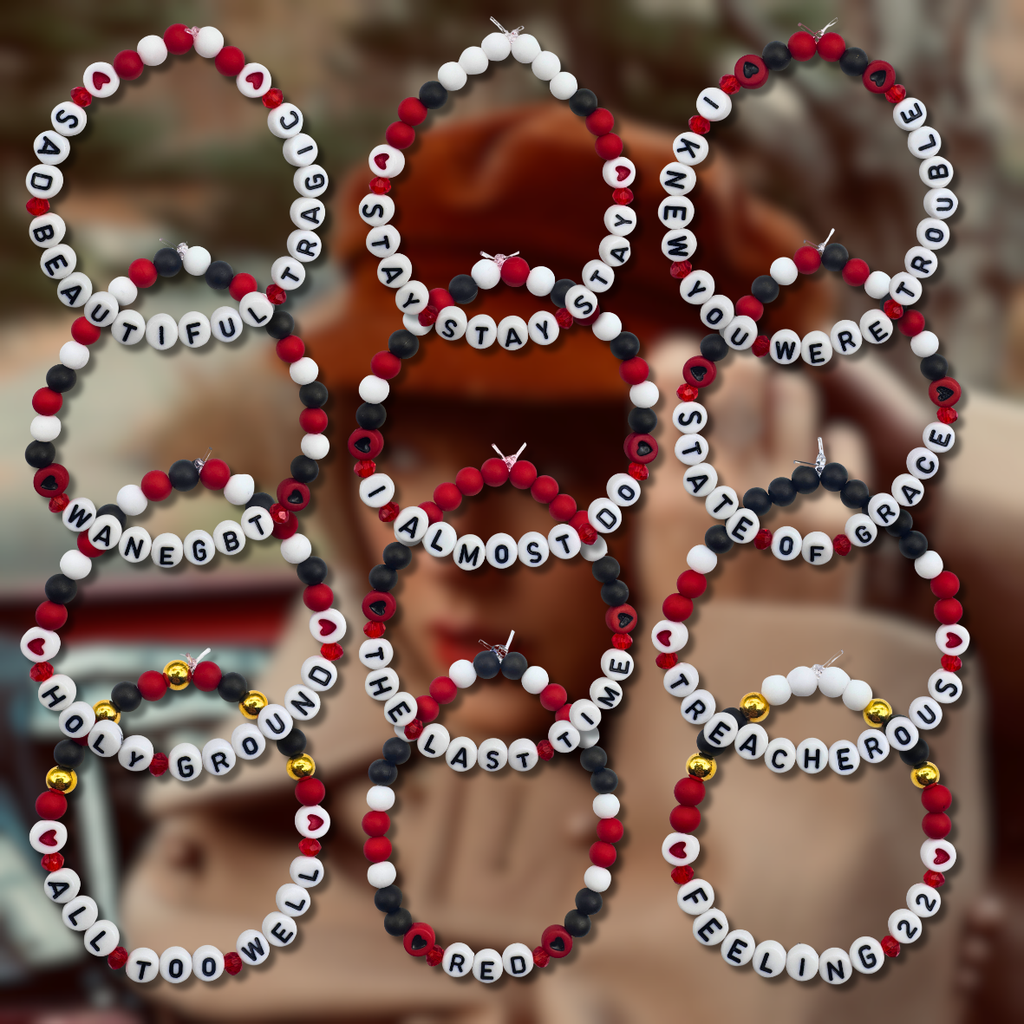 Taylor Swift Red Friendship Bracelets